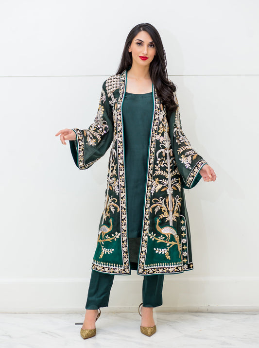 1390- 3 PIECE ATTIRE- SHIRT, SLIP & PANT